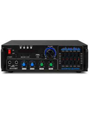 Amplificator Audio Hi-Fi AV-016BT Bluetooth USB SD Karaoke cu egalizator