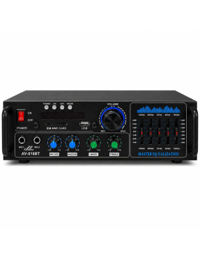 Amplificator Audio Hi-Fi AV-016BT Bluetooth USB SD Karaoke cu egalizator