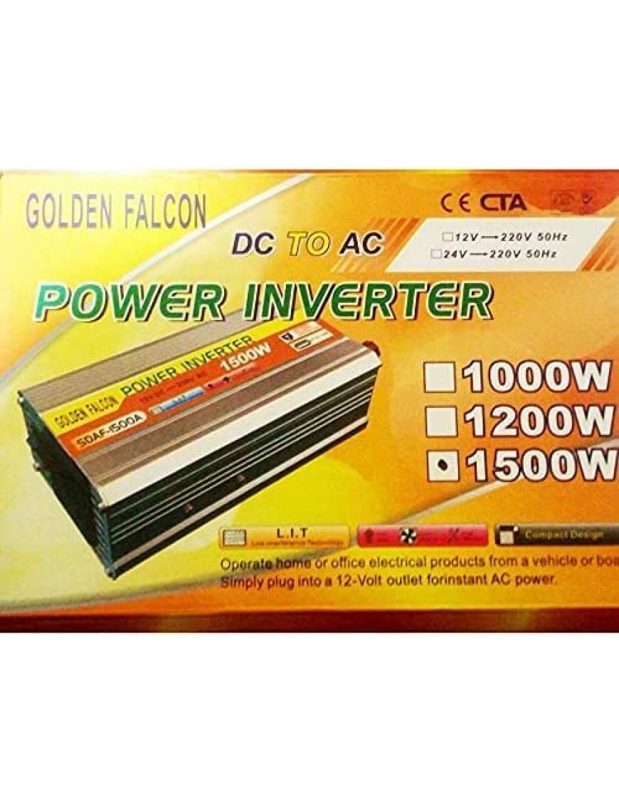 GP-1500A 1500W  Invertor de la 12 V la 220 V: 1500W sinusoidă modificată