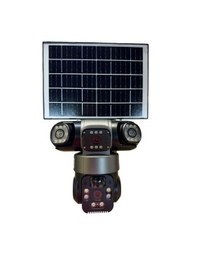 IPC-V380-P15 Cameră de supraveghere solară 4G V380 cu două lentile și panou solar