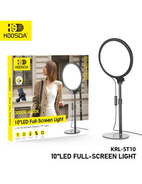 KOOSDA LED Full Screen Beauty Fill Light KRL-ST10 10"LED KOOSDA LED Full Screen Beauty Fill Light KRL-ST10 10"LED