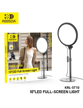 KOOSDA LED Full Screen Beauty Fill Light KRL-ST10 10"LED