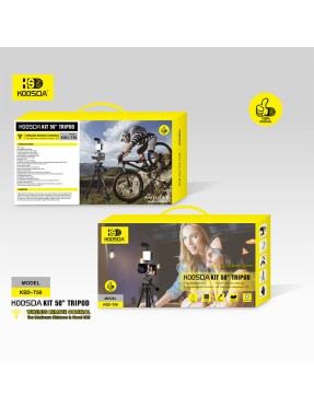 KOOSDA KSD_t50 – Trepied Stabil Profesional pentru Telefon și Cameră