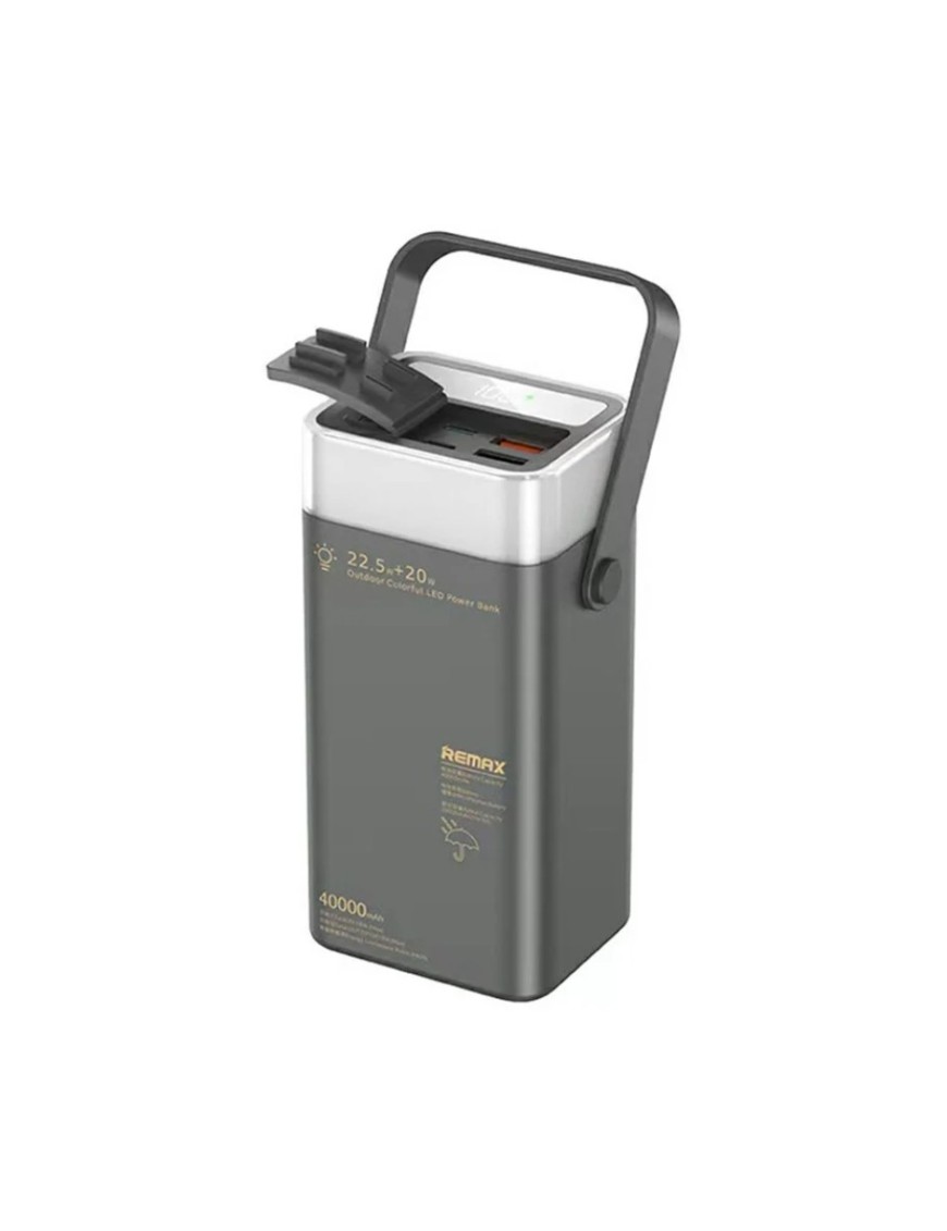 Power Bank REMAX RPP-596 40000mAh, Încărcare rapidă 20W/22.5W, Lumină LED RGB 360° 