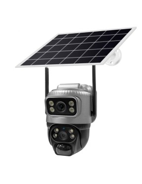 Cameră IP 4G PTZ de exterior OEMG VCS20-G 8Mp cu SIM și panou solar