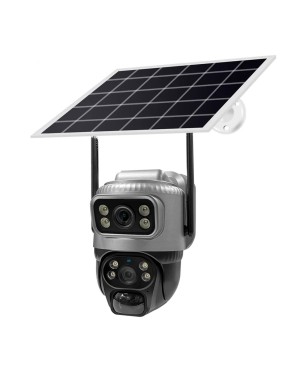 Cameră IP 4G PTZ de exterior OEMG VCS20-G 8Mp cu SIM și panou solar