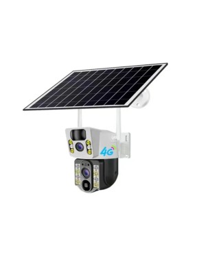 Cameră de supraveghere wireless 4G VRT-VC9-4G cu rotire, SIM și panou solar