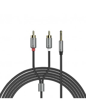 Cable dual RCA to 3.5mm “UPA10” audio plated plugs