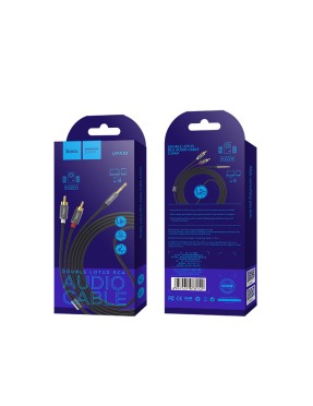 Cable dual RCA to 3.5mm “UPA10” audio plated plugs